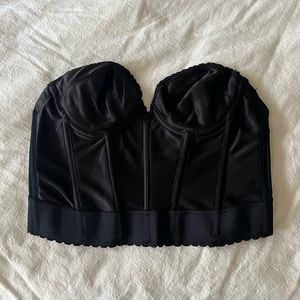 Black vintage corset top